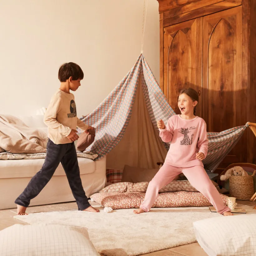 Set pyjama 2 pièces en velours fantaisie pour garçon