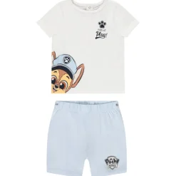 Set pyjama 2 pièces short + t-shirt Pat'Patrouille pour bébé garçon avec finitions différentes selon l'âge