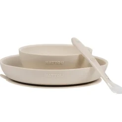 Set repas 3 pièces en silicone argile