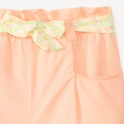 Short avec ceinture à nouer imprimé fleuri pour bébé fille