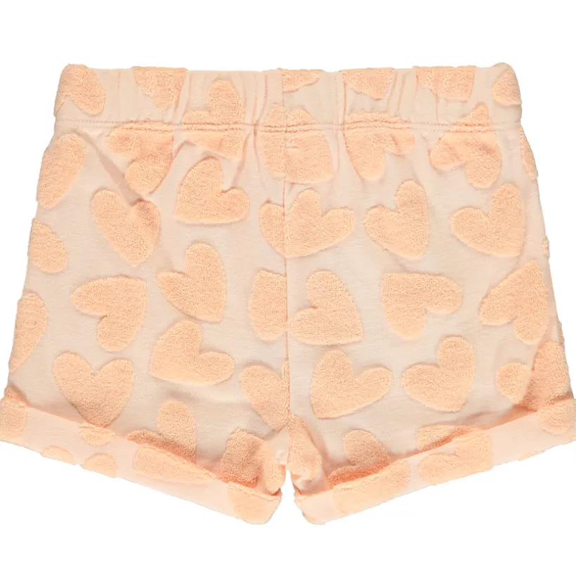 Short avec motif en éponge effet dévorée pour bébé fille