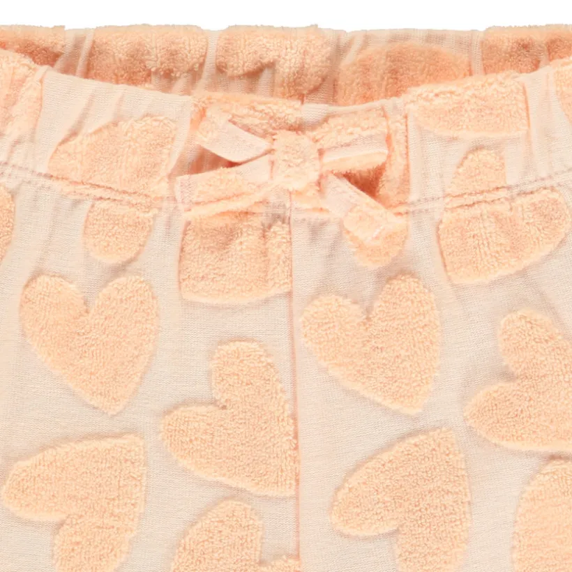 Short avec motif en éponge effet dévorée pour bébé fille