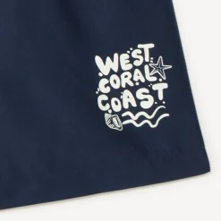 Short de bain bicolore et printé pour garçon