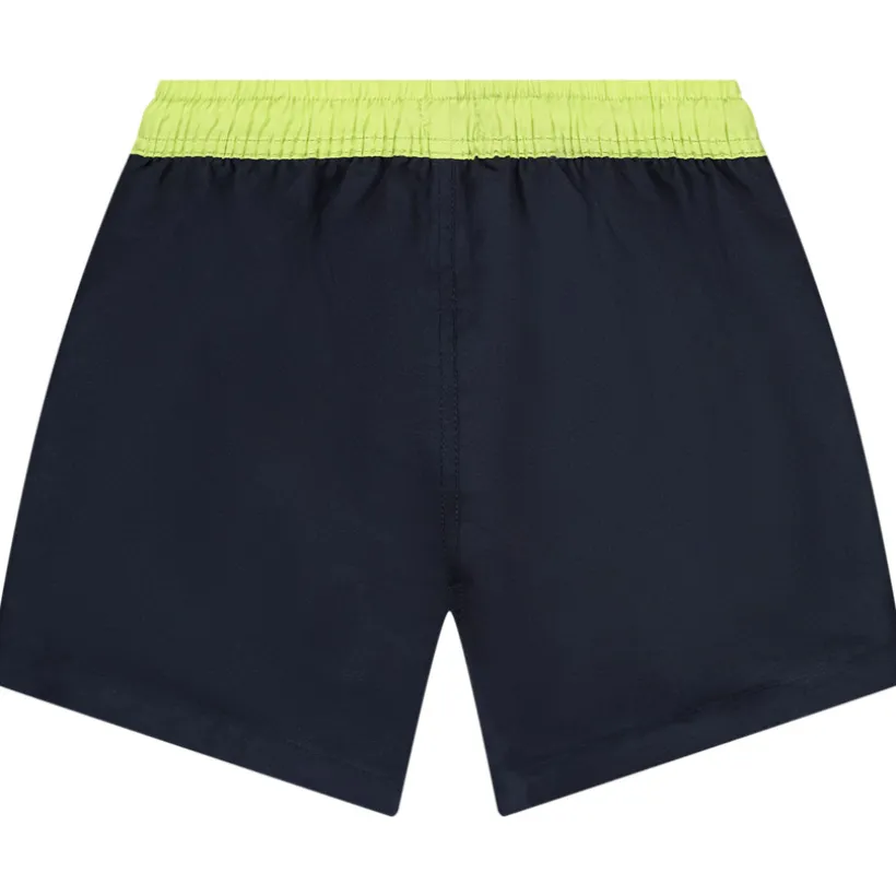 Short de bain en microfibre bicolore et printé pour garçon