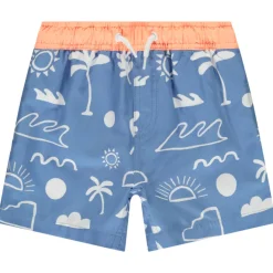 Short de bain imprimé fantaisie estival pour garçon