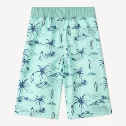 Short de bain long imprimé fantaisie pour garçon