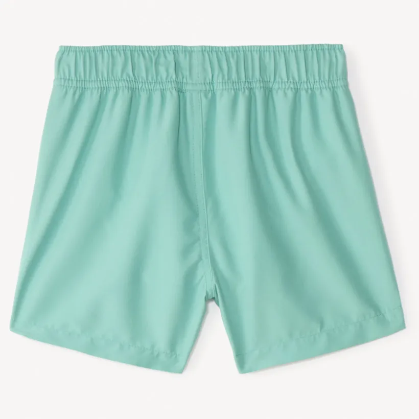 Short de bain uni print surf pour garçon