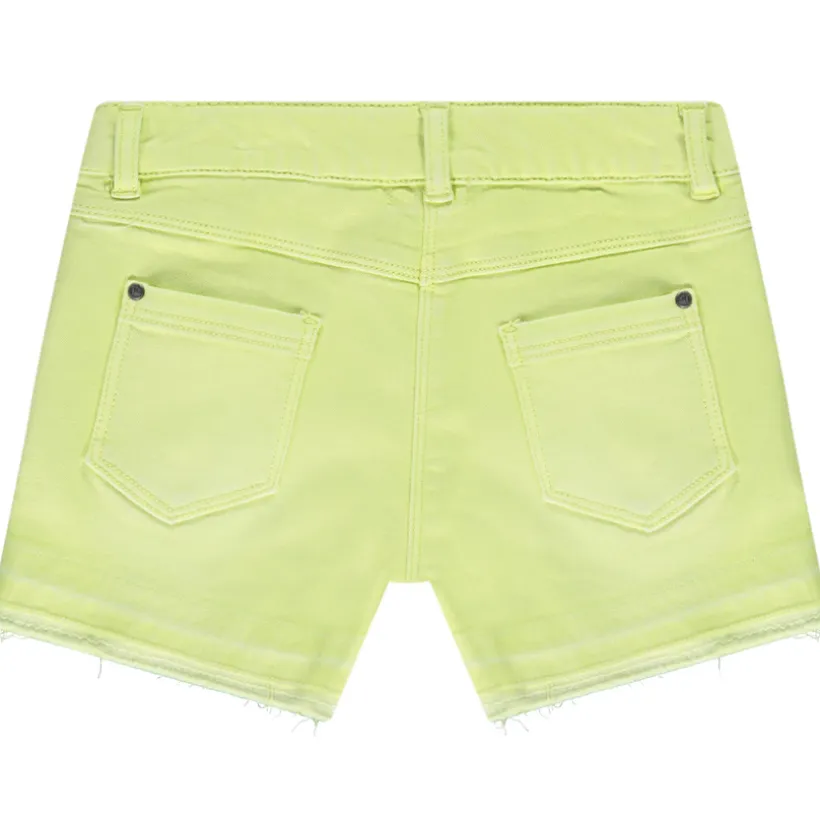 Short en denim effet overdye pour fille