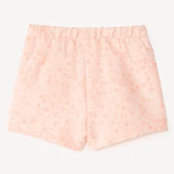 Short en jacquard avec poches en forme de cœur pour bébé fille