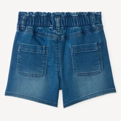 Short en jean avec broderie fleur pour fille