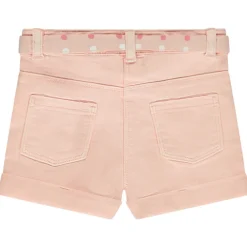 Short en jean avec ceinture à nouer et sequins pour bébé fille