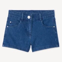 Short en jean avec poches pour fille