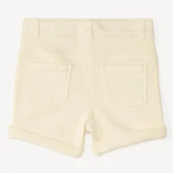 Short en jean broderie fantaisie pour bébé fille