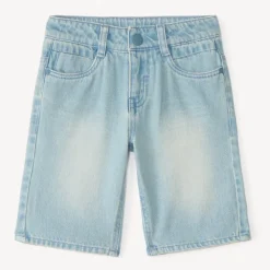 Short en jean clair pour garçon