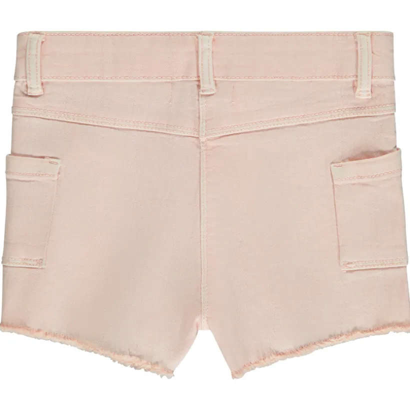 Short en jean à poches plaquées pour fille