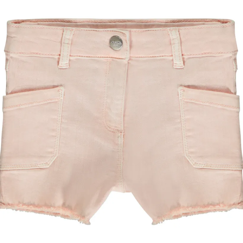 Short en jean à poches plaquées pour fille