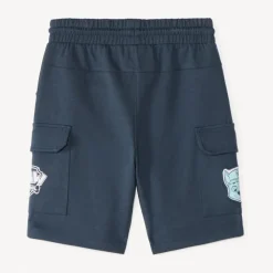 Short en maille style cargo badge Chase de la Pat'Patrouille pour garçon