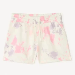 Short en molleton effet tie & dye pour fille