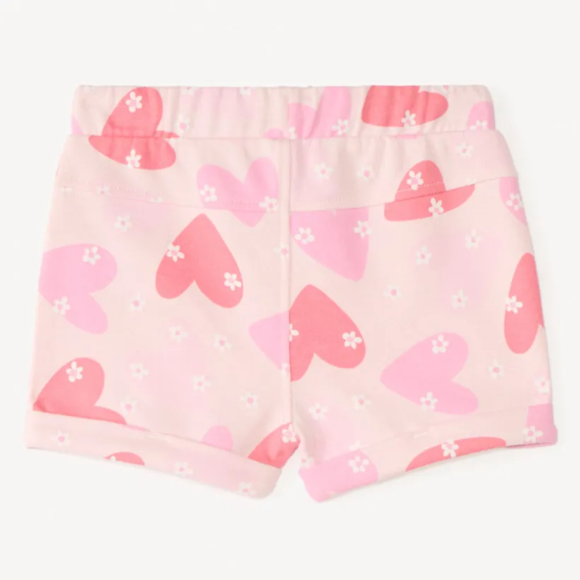 Short en molleton imprimé fantaisie pour bébé fille