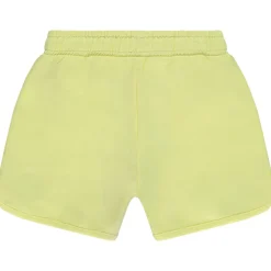 Short en molleton uni à cordon de serrage contrasté pour fille