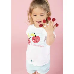 Short en molleton uni pour bébé fille