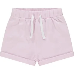 Short en molleton uni pour bébé fille