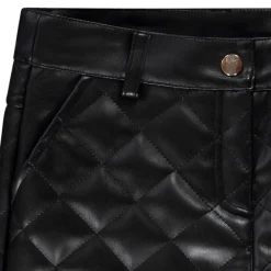 Short en similicuir effet matelassé pour fille