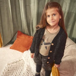 Short en similicuir effet matelassé pour fille