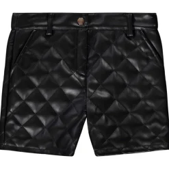 Short en similicuir effet matelassé pour fille