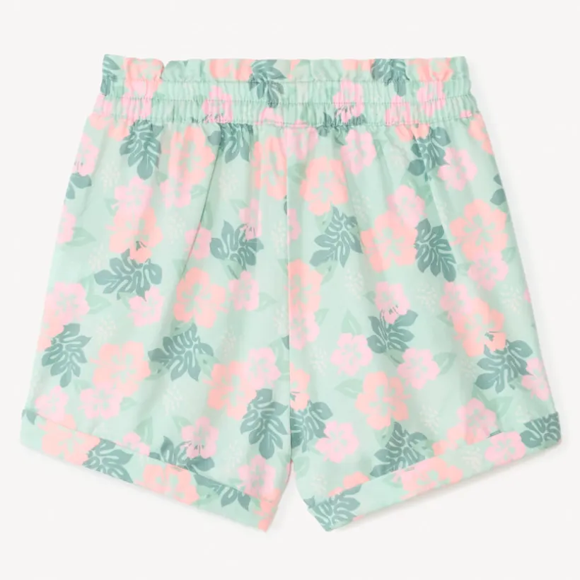 Short en tissu imprimé fantaisie pour fille