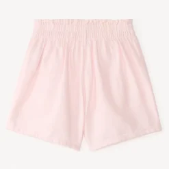 Short en toile avec galon à pompons pour fille