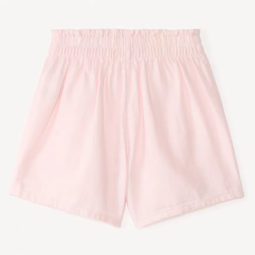 Short en toile avec galon à pompons pour fille