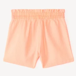 Short en toile coloris uni pour fille