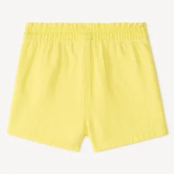 Short en toile coloris uni pour bébé fille