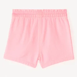 Short en toile coloris uni pour bébé fille