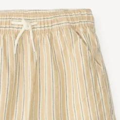 Short en toile à rayures pour garçon
