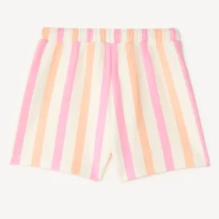 Short en tubique rayé pour fille