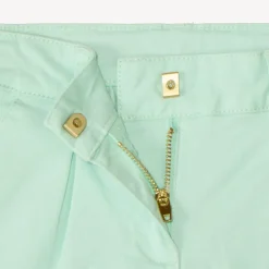 Short en twill uni effet pince pour fille