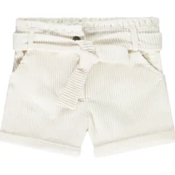 Short en velours côtelé avec ceinture à nouer pour fille