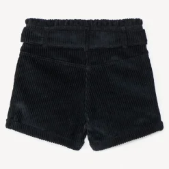 Short en velours côtelé + ceinture à nouer pour fille
