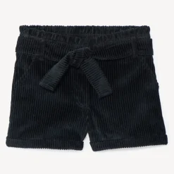 Short en velours côtelé + ceinture à nouer pour fille
