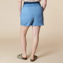 Short fluide de grossesse avec bandeau haut