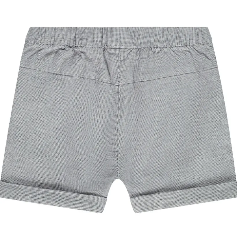 Short à mini carreaux et broderie fleurs pour bébé fille