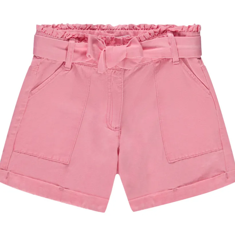 Short paperbag avec ceinture à nouer pour fille
