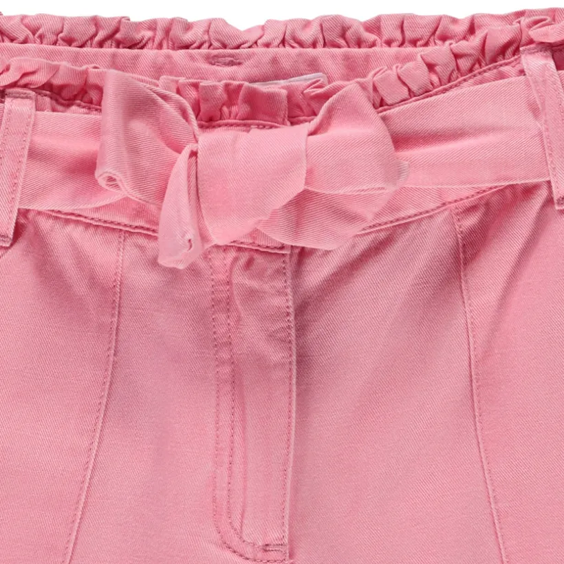 Short paperbag avec ceinture à nouer pour fille
