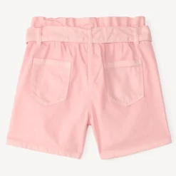 Short paperbag en denim pour fille
