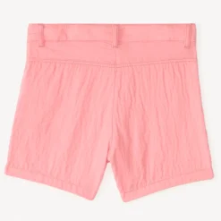 Short à poches en double gaze de coton pour fille