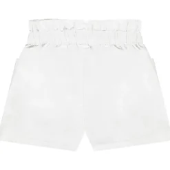 Short à poches en popeline unie pour bébé fille