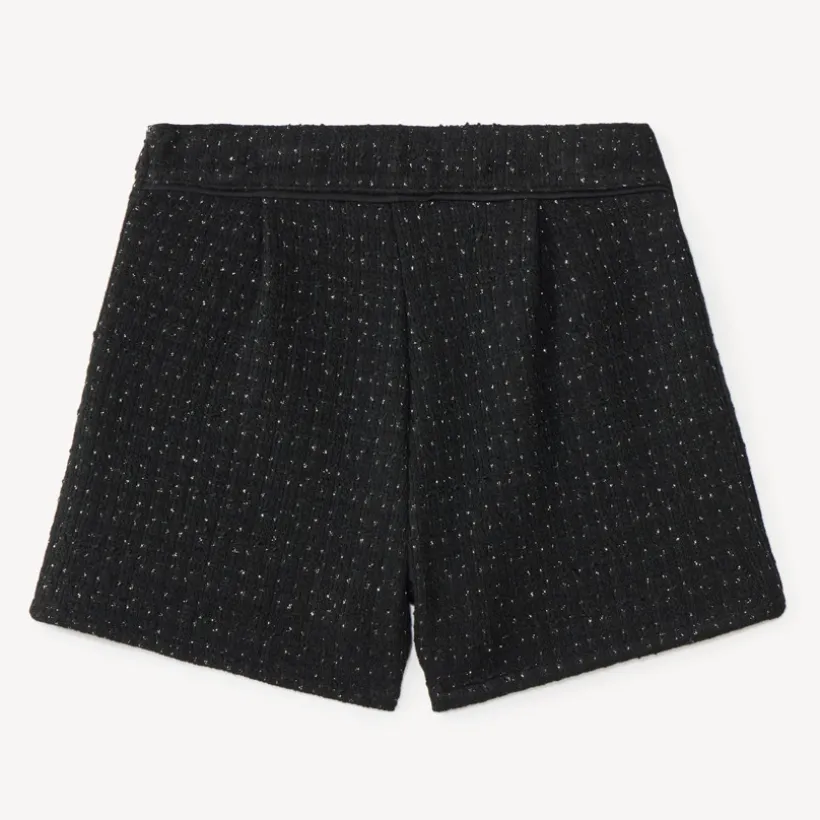 Short scintillant en maille fantaisie pour fille