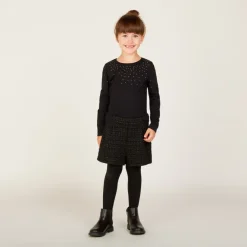 Short scintillant en maille fantaisie pour fille